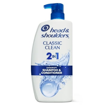 Head & Shoulders 2 in 1 Dandruff Shampoo and Conditioner, Classic Clean, 28 oz