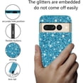 thumbnail image 6 of Compatible with Google Pixel 7 Pro Case Glitter Bling Google Pixel 7 Pro Phone Case for Girls Cute Bumper Shockproof Protective Cases (Blue), 6 of 14