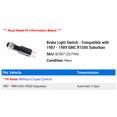 thumbnail image 2 of Brake Light Switch - Compatible with 1987 - 1989 GMC R1500 Suburban 1988, 2 of 2