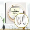 thumbnail image 3 of Designart "Calculating The Universe Vintage Spiral Art II" Abstract Spirals Square Mirror For Wall Decor - Large White Square Mirror Printed Wall Decor - Transitional Square Living Room Mirror, 3 of 5