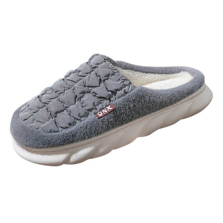 

KmaiSchai Indoor Slippers Couple Men S Winter Indoor Home Plus Velvet Warm Thick Bottom Non Slip Cotton Slippers Mens Slippers S Size 13 Christmas Slippers For Men And Women