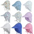 thumbnail image 2 of Gorra de sol UPF50 + Uv para niños pequeños, gorro de secado rápido, dibujos animados, playa, vacaciones, Verano, 2 of 4