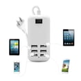 thumbnail image 4 of HEVIRGO Convenient USB Power Strip Plug Play USB Charging Station with 6 USB Ports 3000mA Charge Current USB Port Hub with On/Off Switch for Home Office Travel, 4 of 10