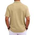 thumbnail image 5 of Mens Golf Shirt Dry Fit Mens Polo Shirts Short Sleeve Performance Golf Polos for Men with Collar Work Shirts Khaki XL, 5 of 8