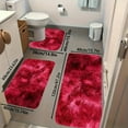 thumbnail image 2 of Msgweeeg Living Room Area Rug Mixed Color Bath Mats 3 Set Large Size Winter Bathroom Rugs for 3 Pcs Toilet Mats Soft Water Absorption Non Slide Thick Washable Easiler To Dry Dark, 2 of 10