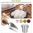 thumbnail image 2 of Professional Food Scoop, Ergonomic Handle Stainless Steel Ice Scoop For Multifunctional Kitchen Use, Non-Rust Material Mirror Polish Surface Sugar Tongs And Ice Pellets Set, 2 of 5