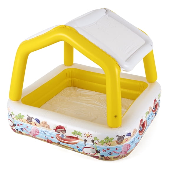 Open Box INTEX Sun & Shade Inflatable Kids Pool w/ Canopy (3 Pack)