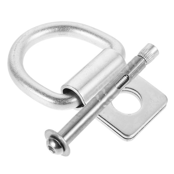 OUNONA Heavy Duty V-Shaped D-Rings Stainless Steel Cargo Securing Hooks, Multi-Functional Truck Bed Anchor Points for Trailer Tie Down Cargo Management