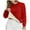 Fall Clothes Red, variant on Womens Sherpa Lined Fall Clothes, Long Sleeve Pullover for Women Fashion Loose Fit Warm Fleece Solid Color Crewneck Sweatshirts Plus Size