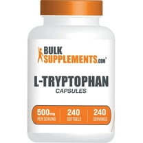 BulkSupplements L-Tryptophan Capsules, 500mg Per Serving (240 Capsules - 240 Servings)
