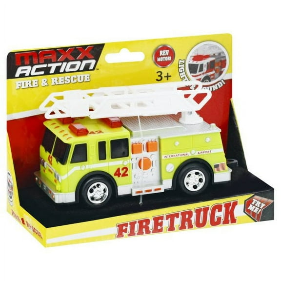 Maxx Action Play Vehicle, Fire Truck Rescue Vehicle, 2 Assorted Colors, Unisex