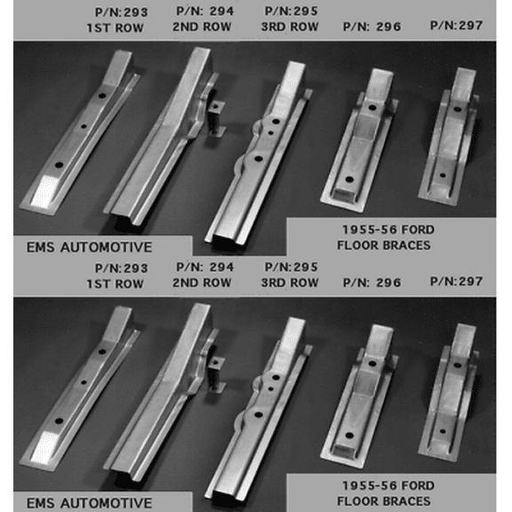 Ford / Mercury Merc Car Floor Brace 4th Row 2 Door HT / Convertible 1955-1956