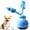 Blue, variant on Smart Motion Pet Ball, Interactive Automatic Rolling Ball Toy with Touch Sensor & 3 Play Modes, USB Rechargeable for Cats, Small Medium Dogs