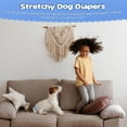 thumbnail image 7 of Tingzi Dog Diapers Female, 10 Count Disposable Stretchy Diapers for Female Dog, Pulled Up Diaper for Dogs, Super Absorbent Leak-Proof Puppy Diapers for Doggy in Heat Period, 7 of 7