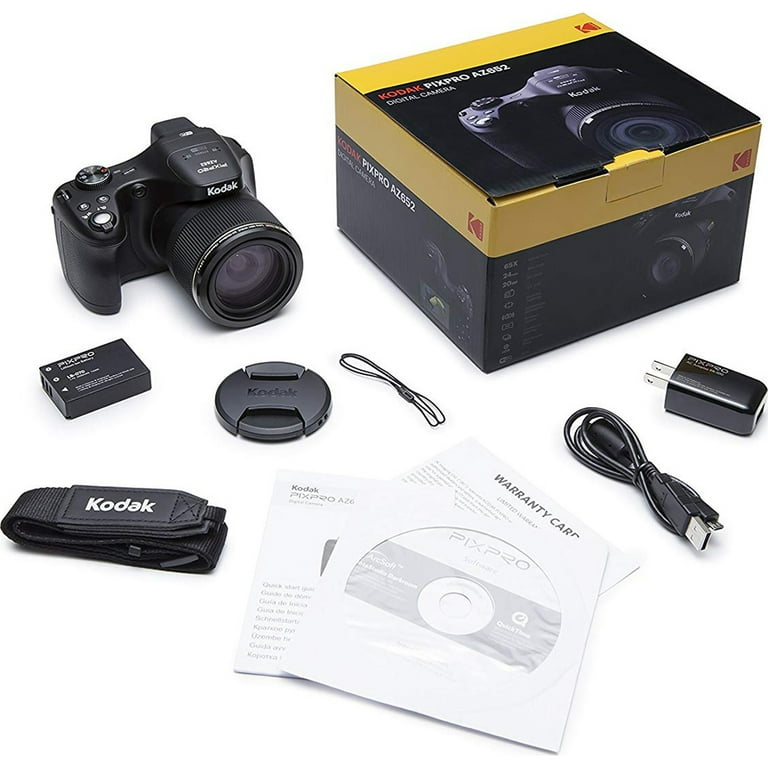 Open Box Kodak PIXPRO Astro Zoom AZ652-BK 20MP Digital Camera with