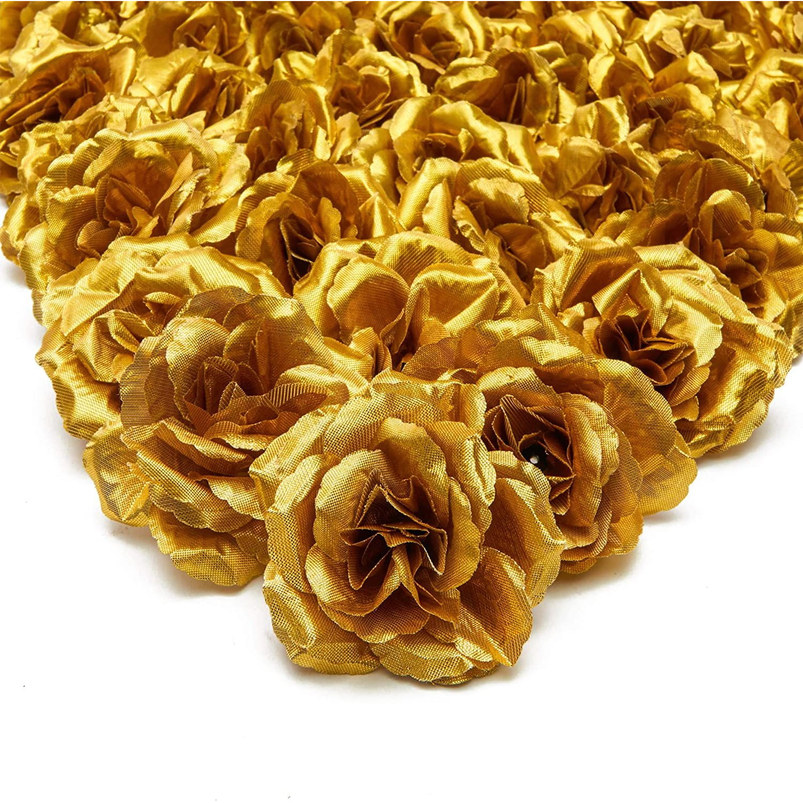 20pcs Silk Artificial Daisy Flower Head for DIY Wedding Hair Clip Decoration 