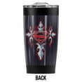 thumbnail image 2 of Superman Gothic Steel Logo Stainless Steel Tumbler 20 oz Coffee Travel Mug/Cup, Vacuum Insulated & Double Wall with Leakproof Sliding Lid | Great for Hot Drinks and Cold Beverages, 2 of 7