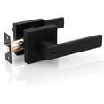 thumbnail image 1 of Square Door Lever Privacy Door Lock Handleset Keyless Lockset Door Knobs Storage Room Bathroom Set No Key in, 1 of 9