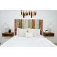 thumbnail image 4 of Retro Mix Headboard Queen Size Stain, Hanger Style, Handcrafted. Mounts on Wall. Easy Installation., 4 of 10