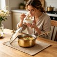 thumbnail image 3 of MKHSQHDG Clearance Sale Pure Saucepan with Lid No Coating Non Stick Multipurpose Pan for Cooking Even Heat Distribution & Heating Compatible with Induction Ceramic Deal of The Day, 3 of 3