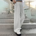 thumbnail image 6 of TOWED22 Girls' Straight Leg Sweatpants High Waisted Baggy Joggers Drawstring(Light Gray,8-9 Y), 6 of 7