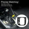 thumbnail image 3 of Unique Bargains ABS Gear Shift Knob Button Cover for VW Golf 6 GTI MK6 2008-2013 Console Gear Panel Decal Trim Sticker Interior Accessories Carbon Fiber Black, 3 of 6