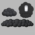 thumbnail image 2 of 3-Piece Cloud-Shaped Mouse Pad Wrist Rest Set - Soft Memory Foam Cushion Ergonomic Support Non-Slip Rubber Base - For Office Workers Gamers Home Desktop Laptop Users Students, 2 of 3