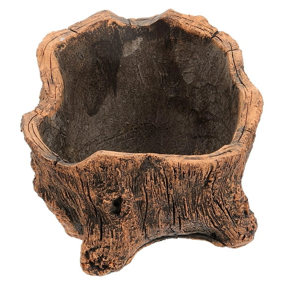 FRCOLOR Concrete Planter Decorative Flowerpot Courtyard Garden Plant Pot Roots Planter
