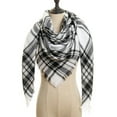 thumbnail image 1 of Womens Warm Scarf Square Shawls Infinity Scarves Stripe Plaid Rough Surface，13#, 1 of 4