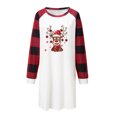 thumbnail image 4 of Vestido informal de manga larga con estampado navideño y hombros descubiertos para mujer Pompotops  hdfakjf1160, 4 of 4