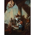 thumbnail image 3 of Franz Anton Maulbertsch 19x24 Black Modern Framed Museum Art Print Titled - Study for the Presentation of Christ in the Temple (For Saint Ulrich Vienna) (C. 1750), 3 of 5