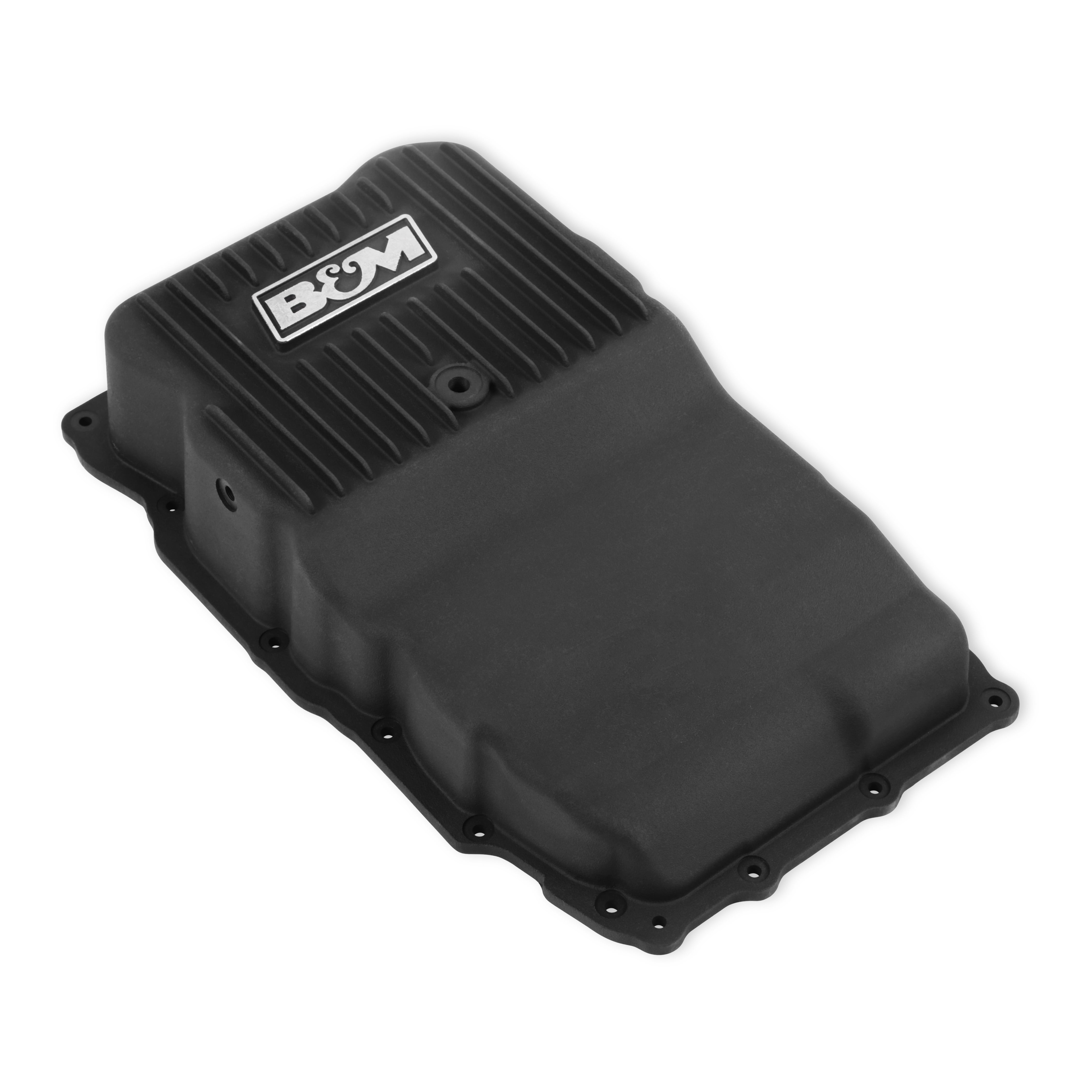 B&M 71401 Hi-Tek Heavy Duty Deep Transmission Pan - Black