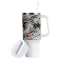 thumbnail image 2 of 40 Oz Car Handle Water Bottle Water Cup Water Bottle Water Jug Coffee Cup Travel Water Bottle Painting Dragon, 2 of 8