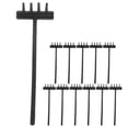 thumbnail image 1 of SOPOTUTU 12Pcs Gardening Tool Set with Black Plastic Sand Rakes for Outdoor Sand Tray Use, 1 of 8