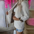 thumbnail image 1 of Blazer con solapa y puños de leopardo, blazer de mujer con cuello de solapa abierto al frente Blazer con cuello de solapa abierto al frente Valor excepcional, 1 of 5