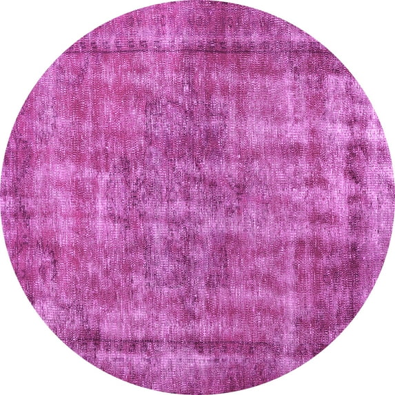 Ahgly Company Indoor Round Persian Pink Traditional Area Rugs, 7' Round