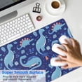 thumbnail image 4 of Long Mouse Pads for Desk,DarkBlue Cartoon Dinosaurs Pattern Desk Mats on Top Of Desks, Desk Mouse Pad Extra Large with 3mm Non-Slip Base and Stitched Edge for Gaming,Office,Work,Home 31.5"x11.8", 4 of 6