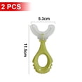 thumbnail image 2 of Cepillo de dientes en forma de U de entrenamiento de silicona suave - Cepillo de dientes en forma de U para niños, 2 of 5