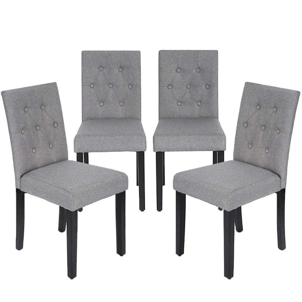 Kitchen Dining Chairs Armless Room Chair Accent Solid Wood Modern Style