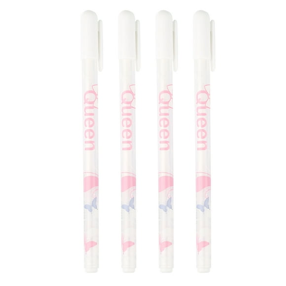 4Pcs/Set 0.8mm White Ink Gel Pen Greeting Card Marker Pens Writing Supplies