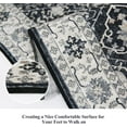 thumbnail image 2 of YOUFORTONG 2'x10' Vintage Washable Hallway Runner, Non-Slip Soft Rug,Farmhouse Carpet for Entryway Kitchen Living Room Bedroom,Black, 2 of 6