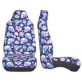 thumbnail image 3 of Pofeuu flower Skull starry sky Print Automotive Car Seat Covers Flat Cloth Full Set Seat Covers,Car Seat Covers front seats for Cars Trucks and SUVs(Two packs), 3 of 7