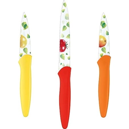 Cuisinart C55-6PRF 3pc Blade Guards Advantage-Cutlery-Set  3-Piece  Fruit Print