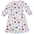 thumbnail image 3 of Komar Kids Girls Cocomelon Animal Faces Toddler Girls Traditional Flannel Nightgown (4T), 3 of 5
