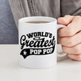 thumbnail image 6 of CafePress - World's Greatest Pop Pop Mug - 11 oz Ceramic Mug - Novelty Coffee Tea Cup, 6 of 6