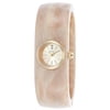 Caravelle Women's Plastic Bangle Watch - Beige