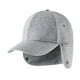 thumbnail image 5 of Gorro de invierno polar para hombre, abrigado, moderno, con protección para las orejas, para baloncesto Gris claro, 5 of 9