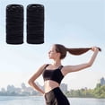 thumbnail image 2 of Teissuly 50 PC No-metal Hair Elastics Hair Ties Ponytail Holders Hair Bands,4mm Black Elastics Hair Ties Small Hair Ties, 2 of 9