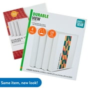 Pen+Gear White 1-Inch D-Ring Durable View Binder
