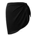 thumbnail image 2 of Gasa corta Traje de baño Wrap Beach Tie Wrap Mujer Bikini Coverup Short Summer Traje de baño Coverups 50cmx180cm, 2 of 8